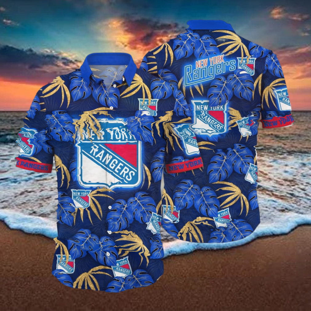 New York Rangers NHL Flower Hawaiian Shirt Impressive Gift For Fans - Limotees