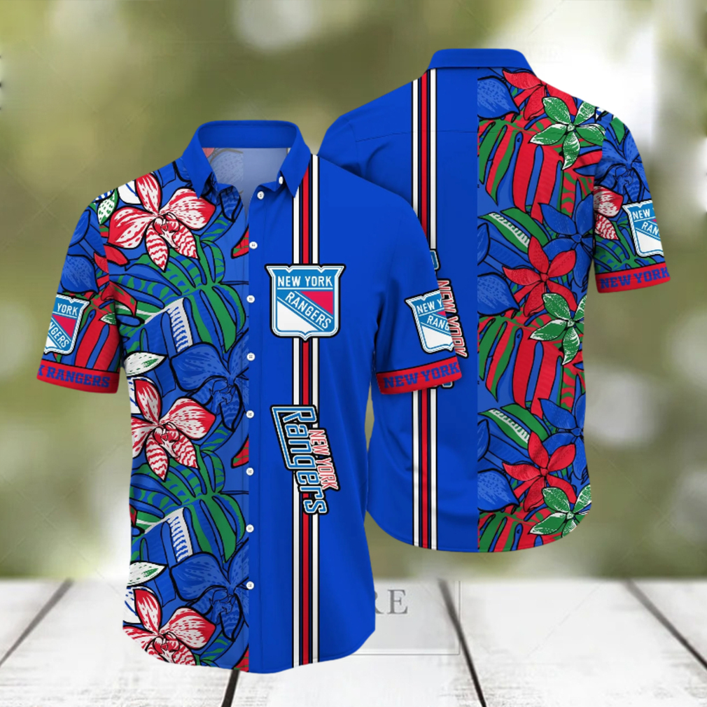 New York Rangers NHL Hawaiian Shirt Sunshine Aloha Shirt - Limotees