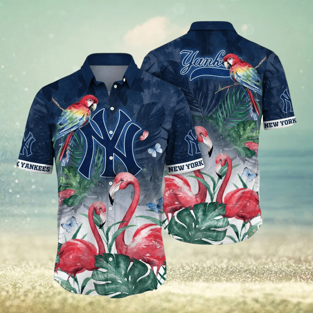 New York Yankees MLB Flower Hawaiian Shirt - Limotees