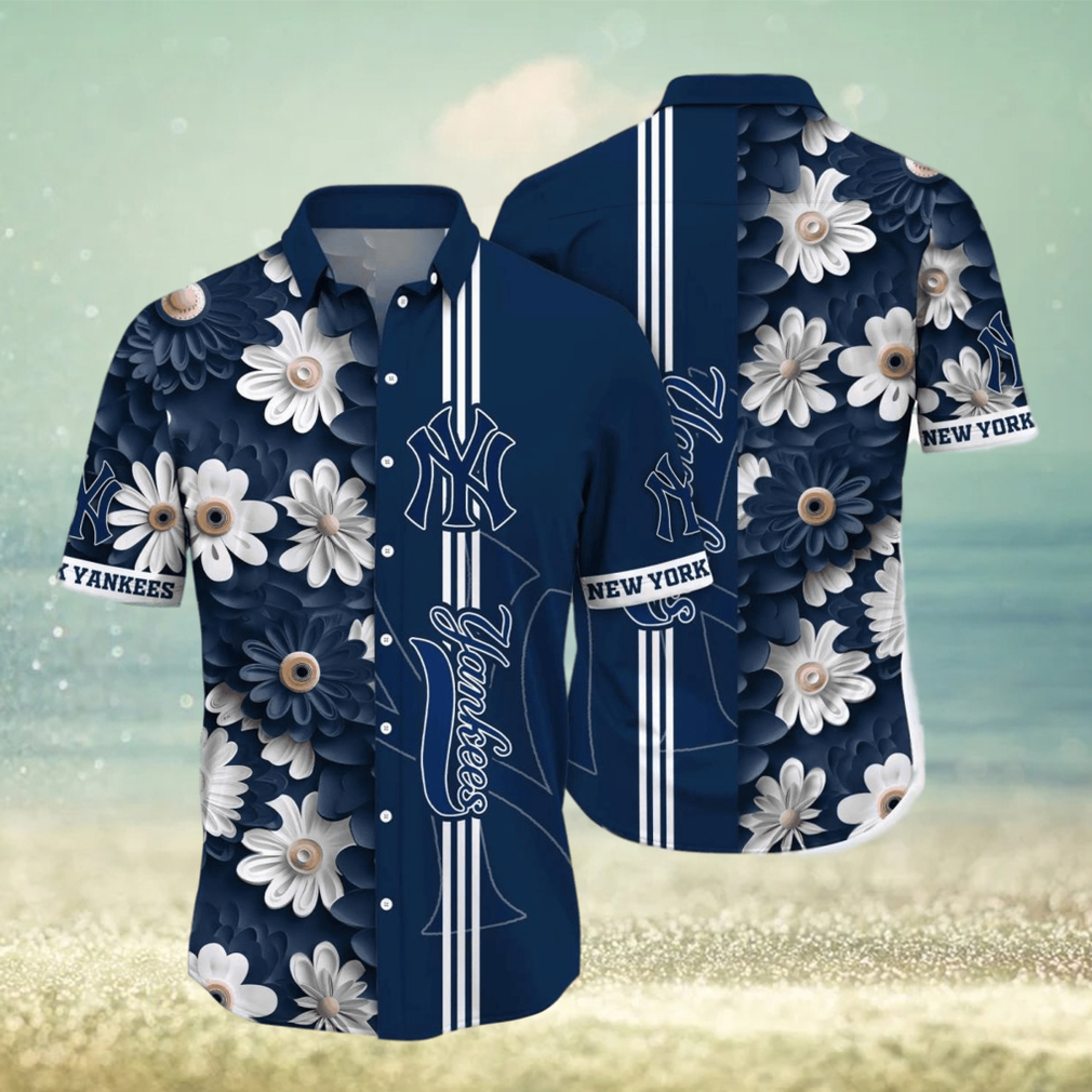 New York Yankees MLB Flower Hawaiian Shirt For Men Women Gift For Fans hawaiian shirt - Limotees