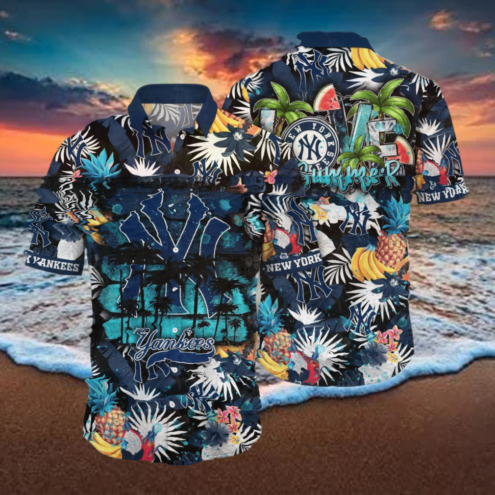 New York Yankees MLB Flower Hawaiian Shirt For Men Women Great Gift For Fans - Limotees