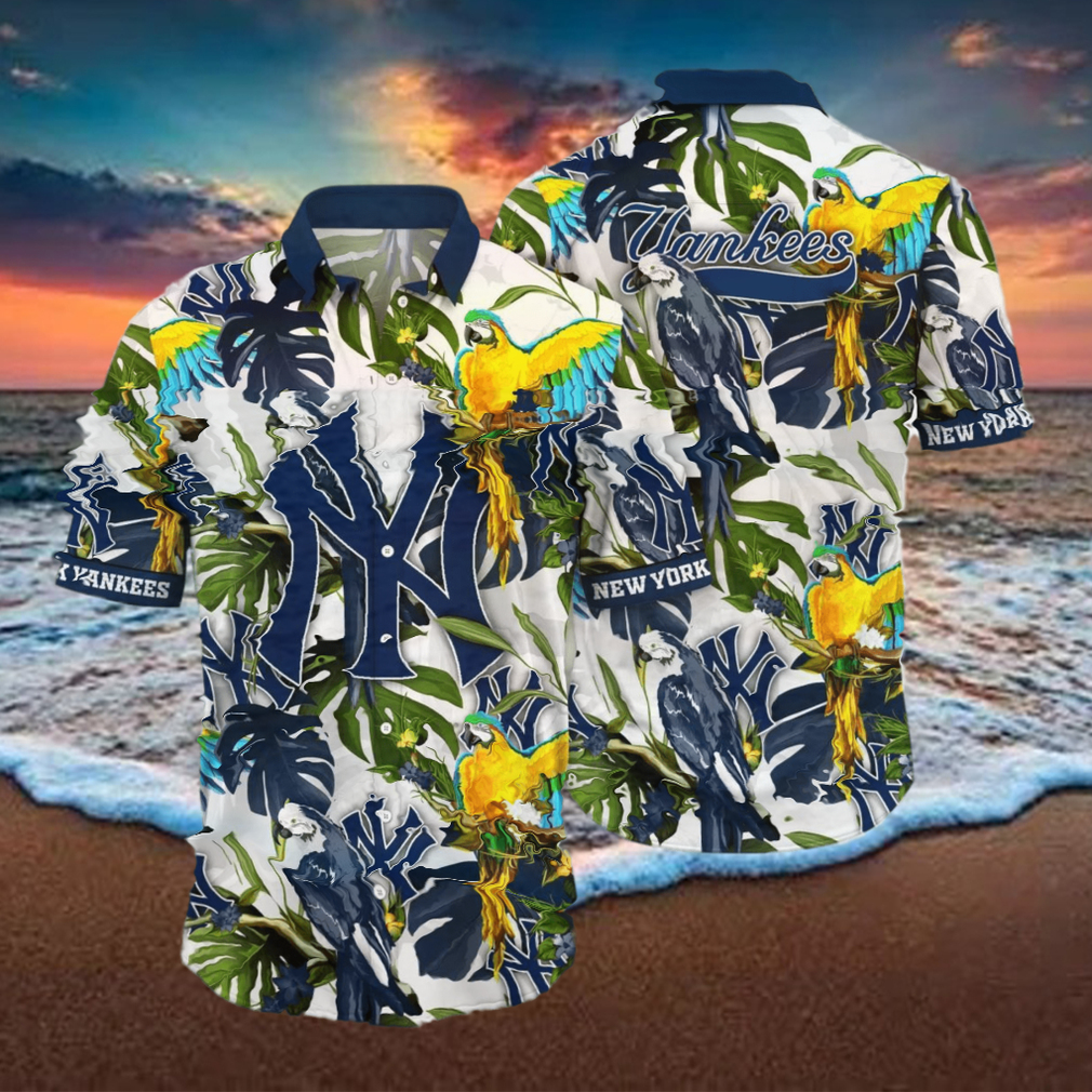 New York Yankees MLB Flower Hawaiian Shirt Great Gift For Fans - Limotees