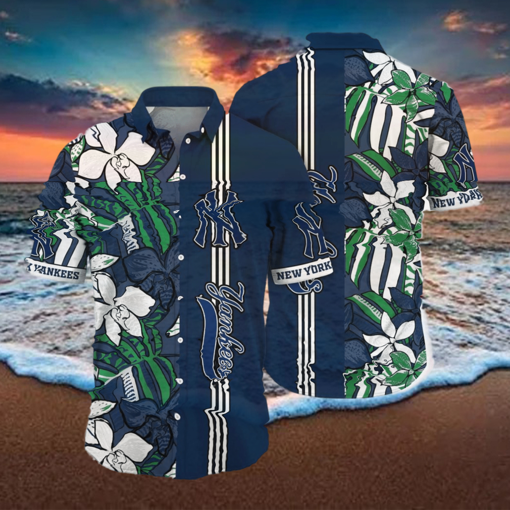 New York Yankees MLB Flower Hawaiian Shirt Unique Gift For Fans - Limotees