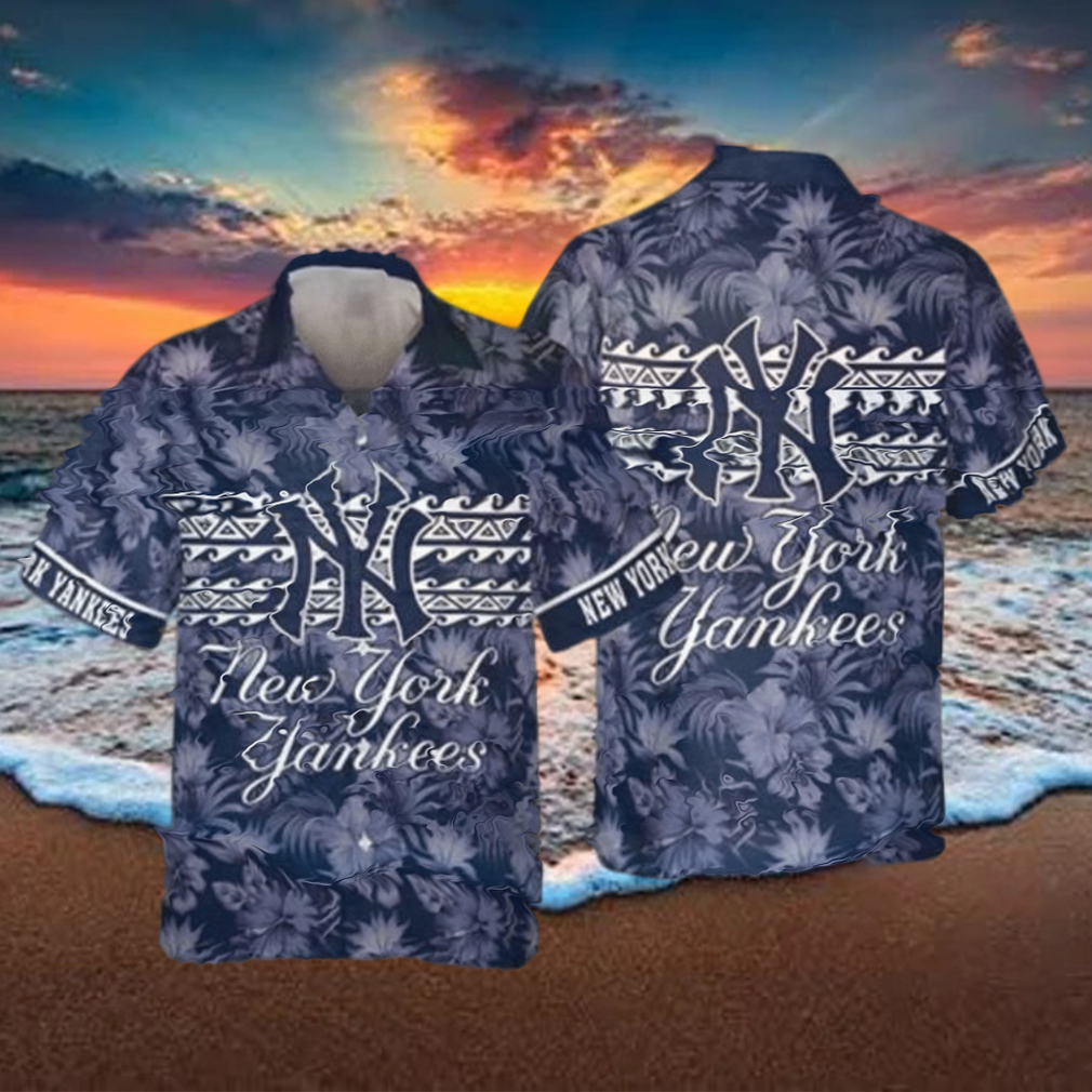 New York Yankees MLB Team Coolest Print Hawaiian Shirt New York Yankees Hawaiian Shirt - Limotees