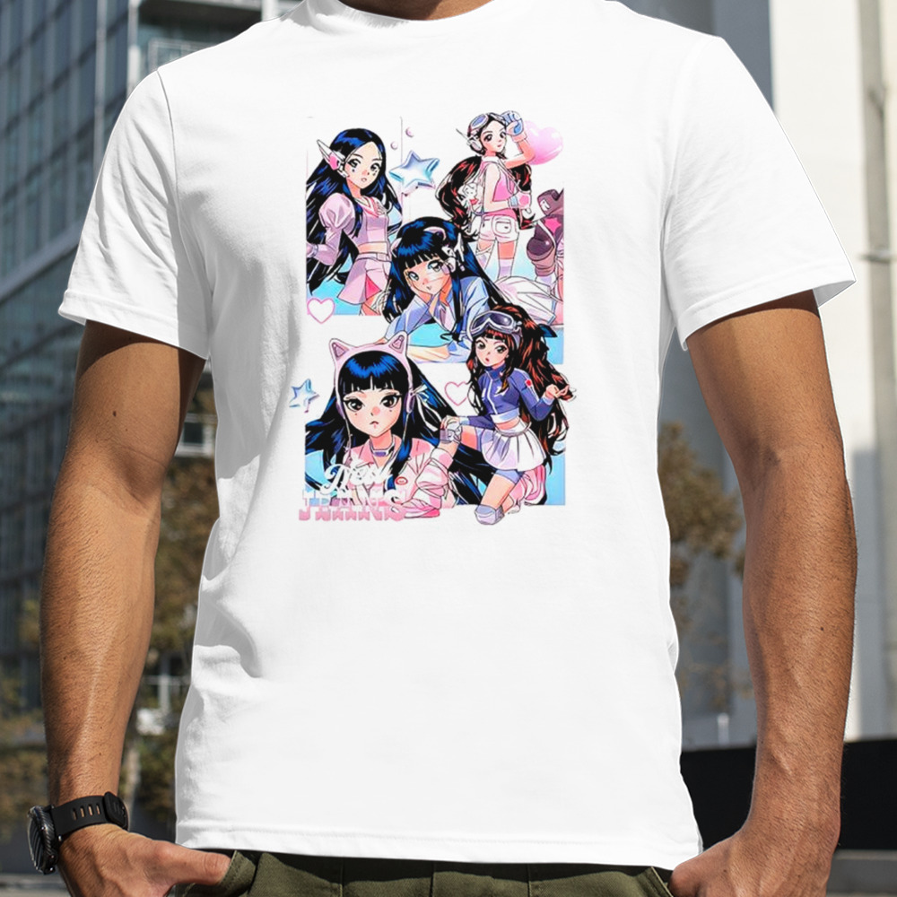 NewJeans Anime Get Up Album Cover Shirt