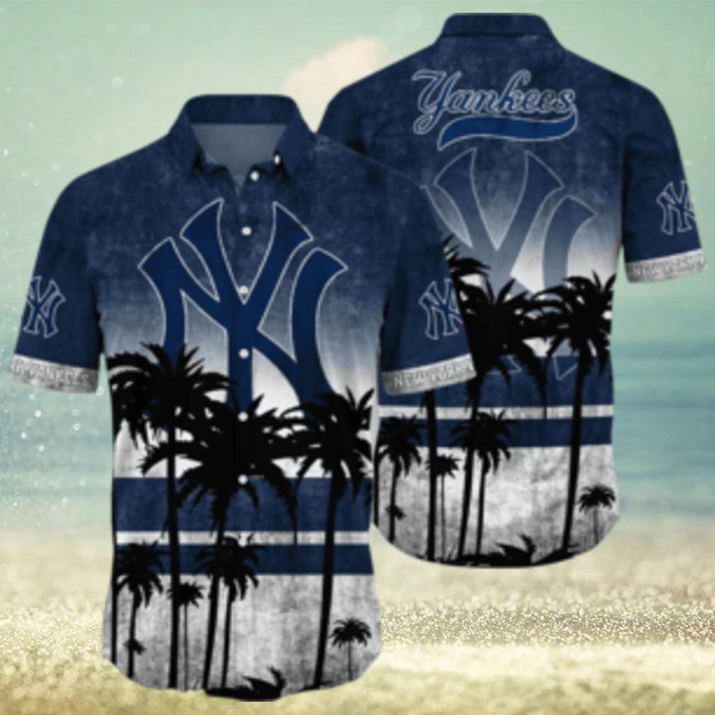 NewYork Yankees MLB Logo Coconut Tropical Hawaiian Shirt Beach Gift For Fans - Limotees