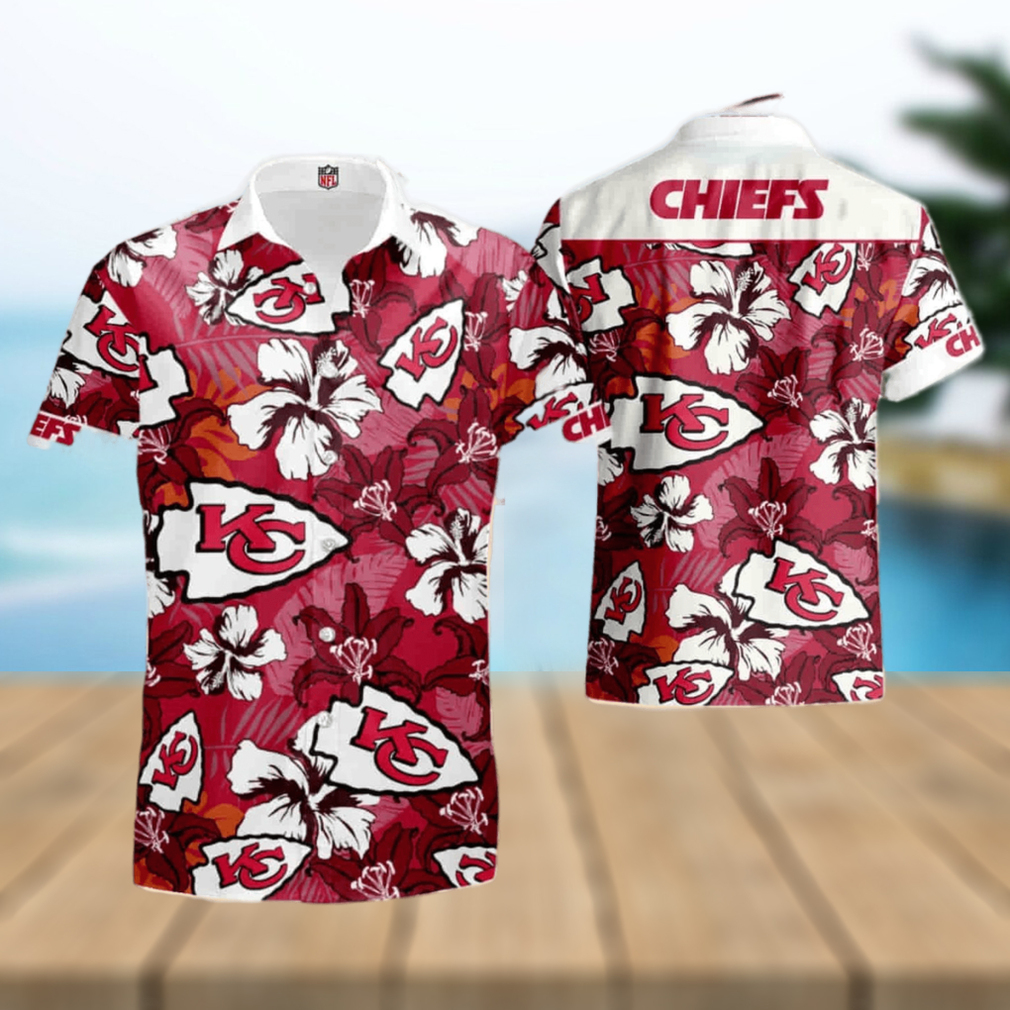 Nfl Kansas City Chiefs Short Sleeve Aloha Hawaiian Shirt - Limotees