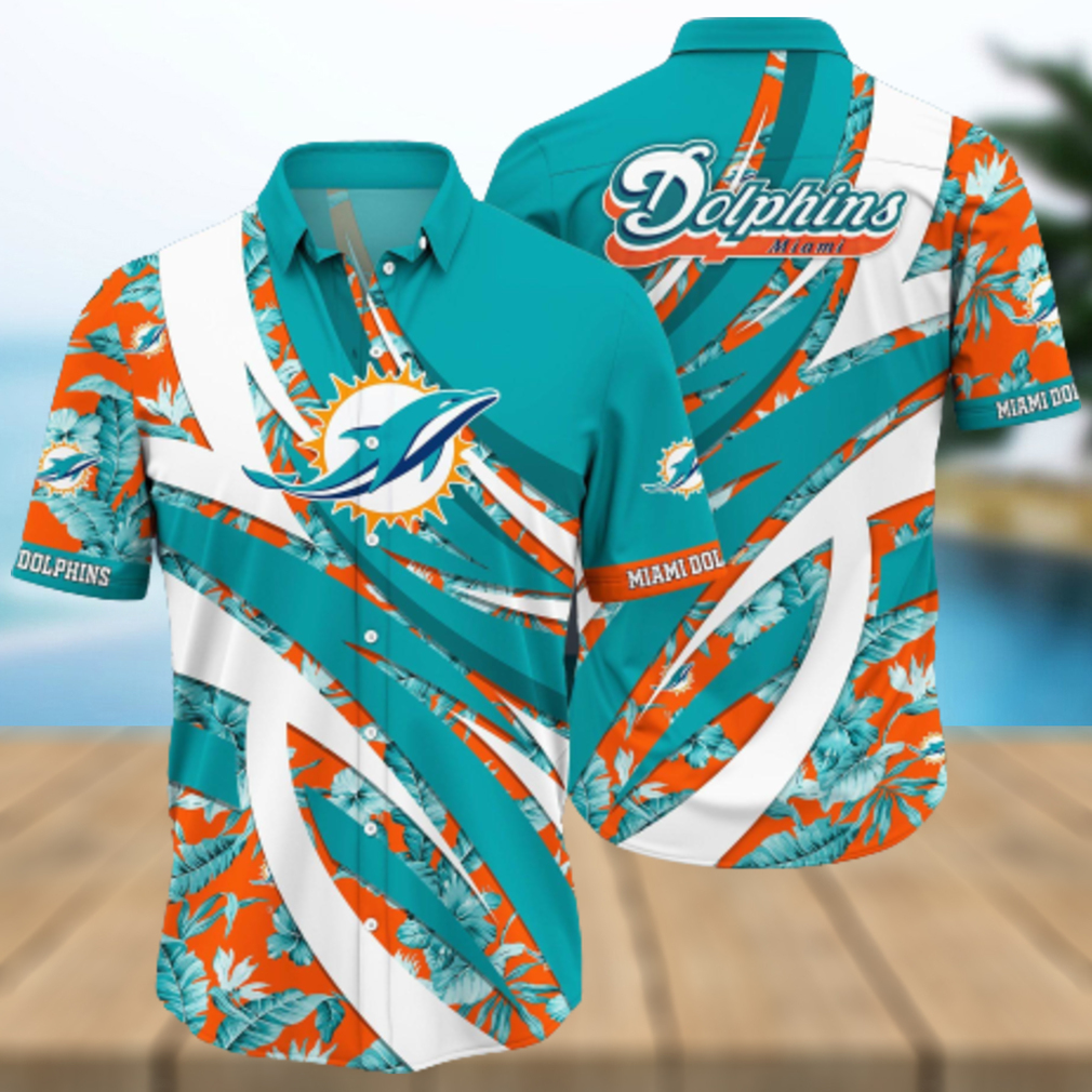 Nfl Miami Dolphins 3D Hawaiian Shirt Style 04 Men And Women For Fans - Limotees