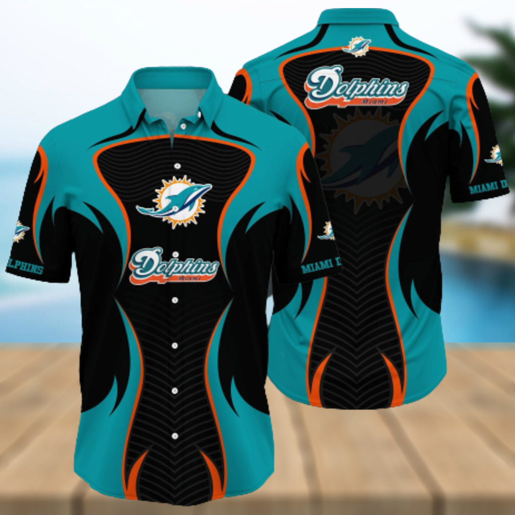 Nfl Miami Dolphins 3D Hawaiian Shirt Style Hot Summer 01 Men And Women For Fans - Limotees