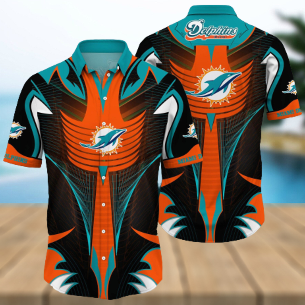 Nfl Miami Dolphins 3D Hawaiian Shirt Style Hot Summer 04 Men And Women For Fans - Limotees