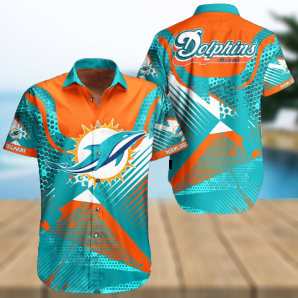 Nfl Miami Dolphins 3D Hawaiian Shirt Summer Men And Women For Fans - Limotees