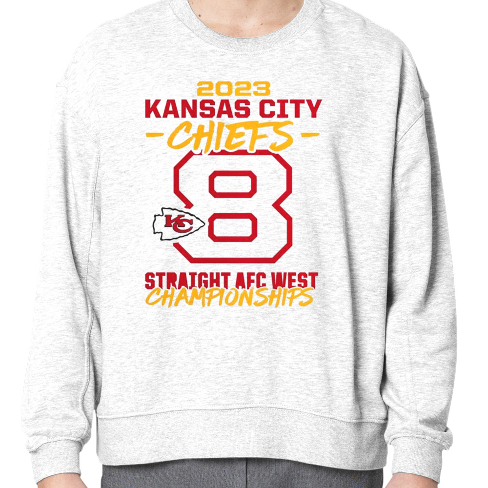 2023 Kansas City Chiefs Eight-Time AFC West Division Champions T-Shirt