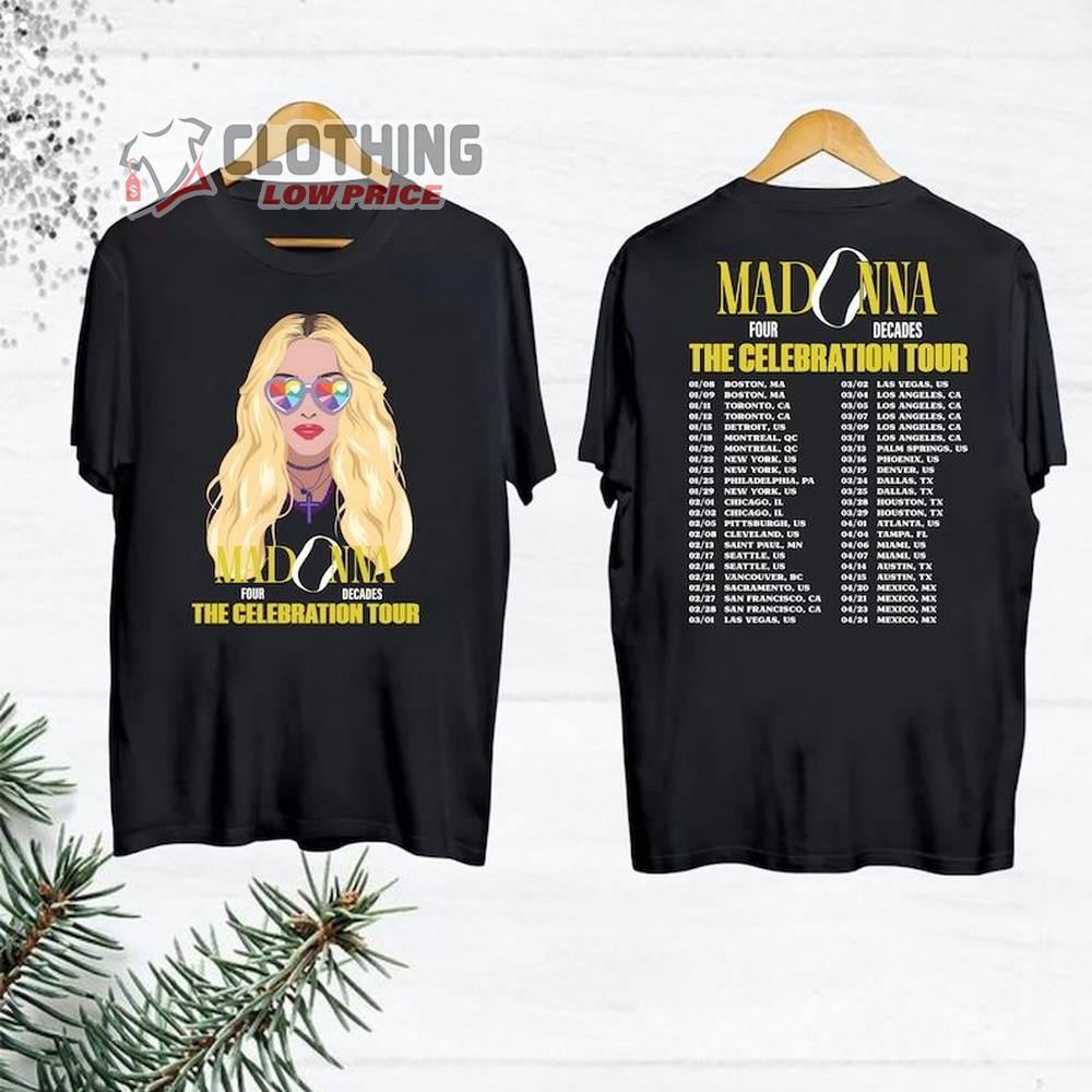 2024 Madonna The Celebration Tour Merch, Madonna Concert 2024 US Shirt
