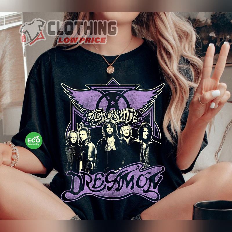 Aerosmith Dream On Band Tee, Aerosmith Tour 2024 Shirt, Aerosmith Merch