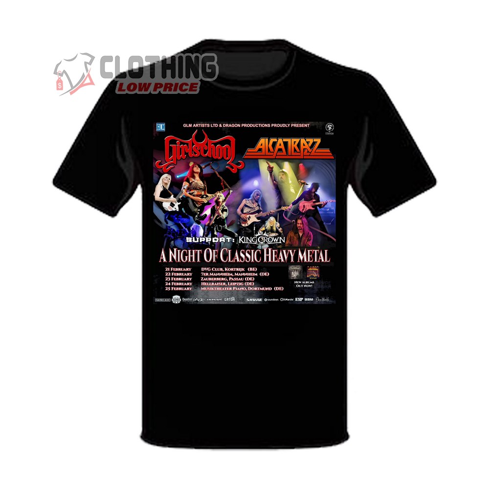 Akatrazz 2024 Tour Dates Merch, A Night Of Classic Heavy Metal T-Shirt