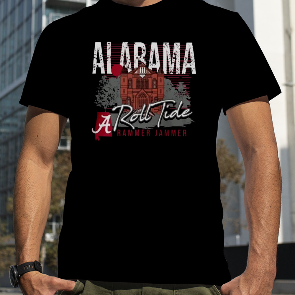 Alabama Crimson Tide Rammer Jammer Campus Scene T-Shirt