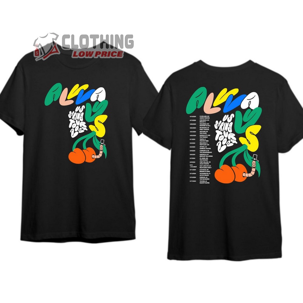 Alvvays US Spring Tour 2024 Merch, Alvvays Concert 2024 Shirt, Alvvays Tour Dates 2024 T-Shirt