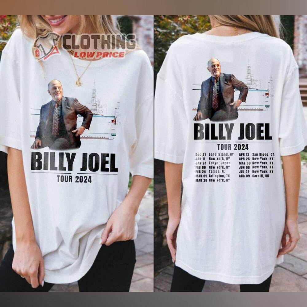 Billy Joel World Tour 2024 Merch, Billy Joel Concert 2024 Shirt, Billy