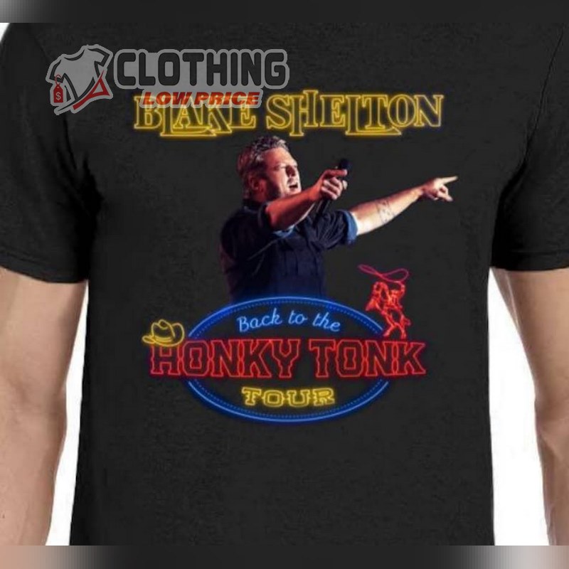 Blake Shelton Honky Tonk Tour 2024 Tee, Blake Shelton 2024 Tour Merch, Blake Shelton Concert Merch