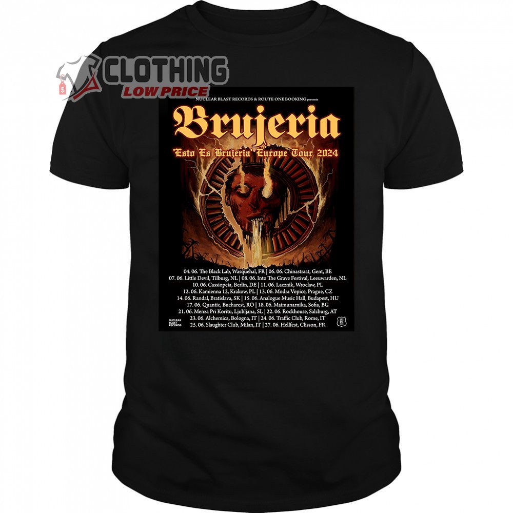 Brujeria Esto Es Brujeria European Tour 2024 T-Shirt