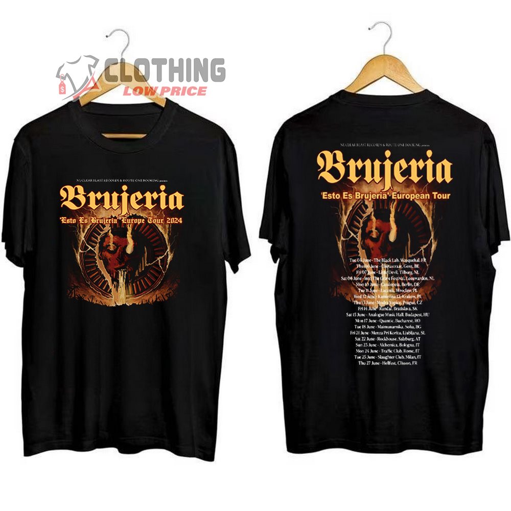 Brujeria Esto Es Brujeria Tour 2024 Merch, Brujeria Band Shirt, Brujeria European Tour Tee, Brujeria T-Shirt