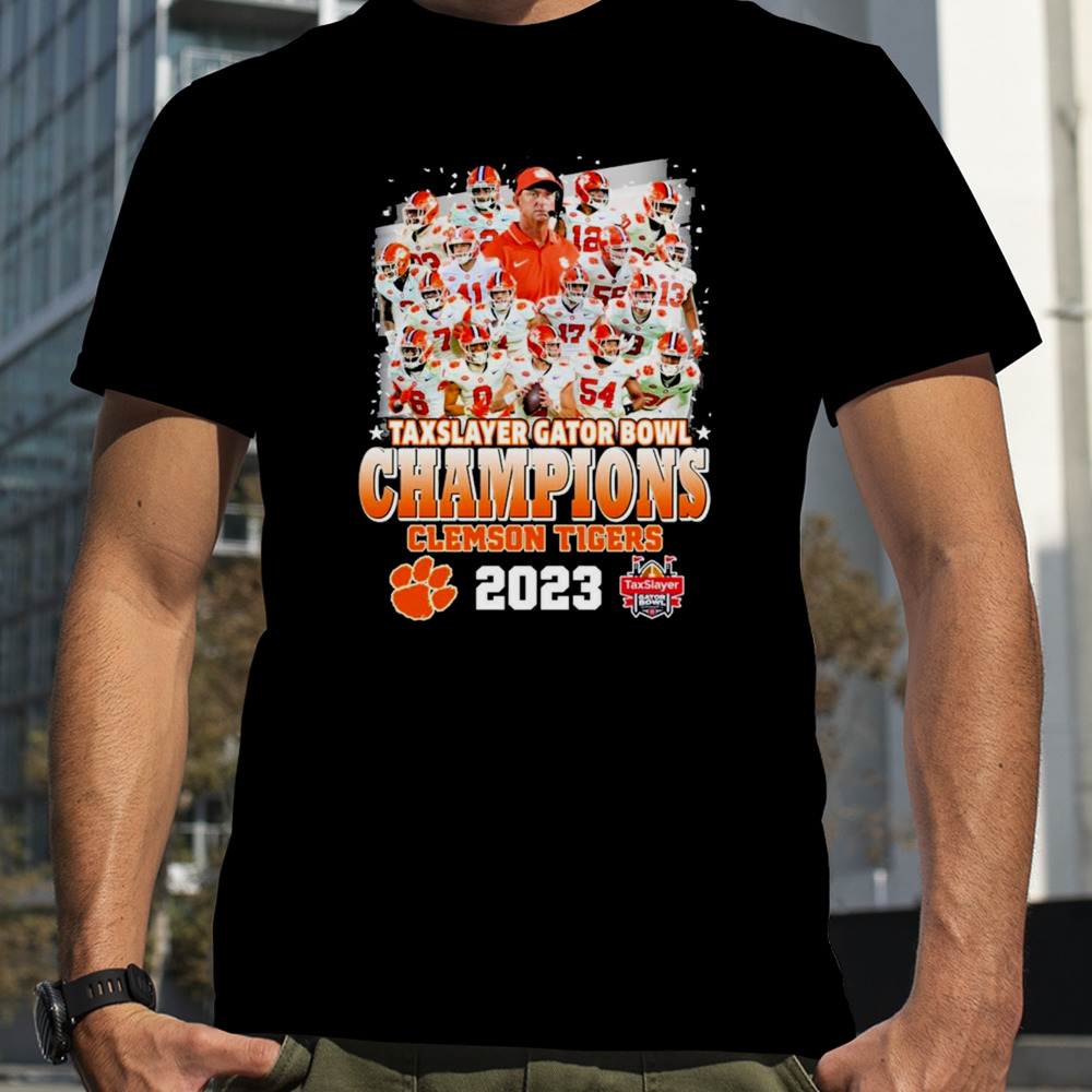 Clemson tigers taxslayer gator bowl champions 2023 shirt