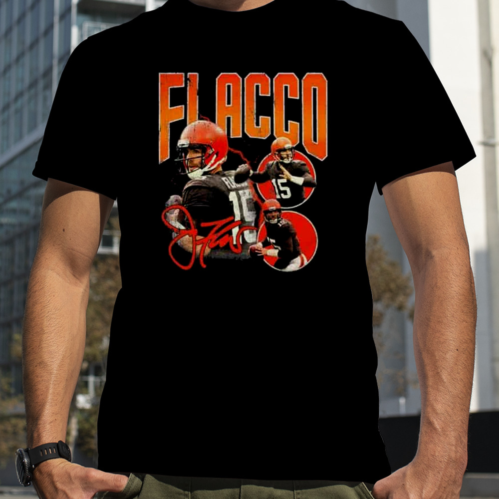 Cleveland Browns Joe Flacco Vintage Signature T-Shirt