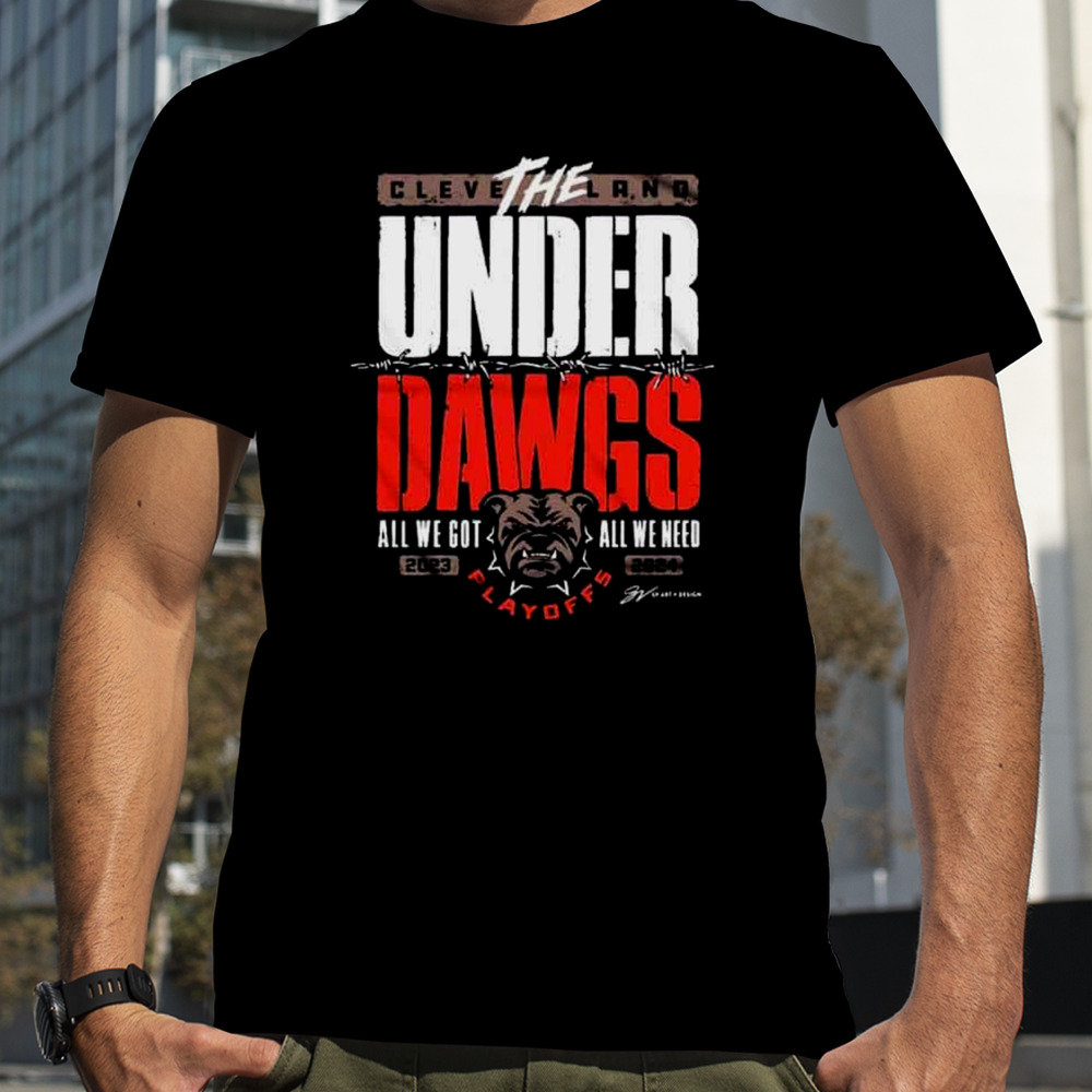 Cleveland Football The Underdawgs Playoffs 2023-2024 T-Shirt