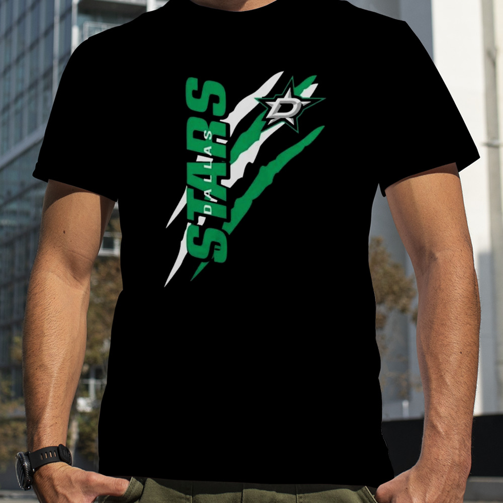 Dallas Stars Starter Black Color Scratch Shirt