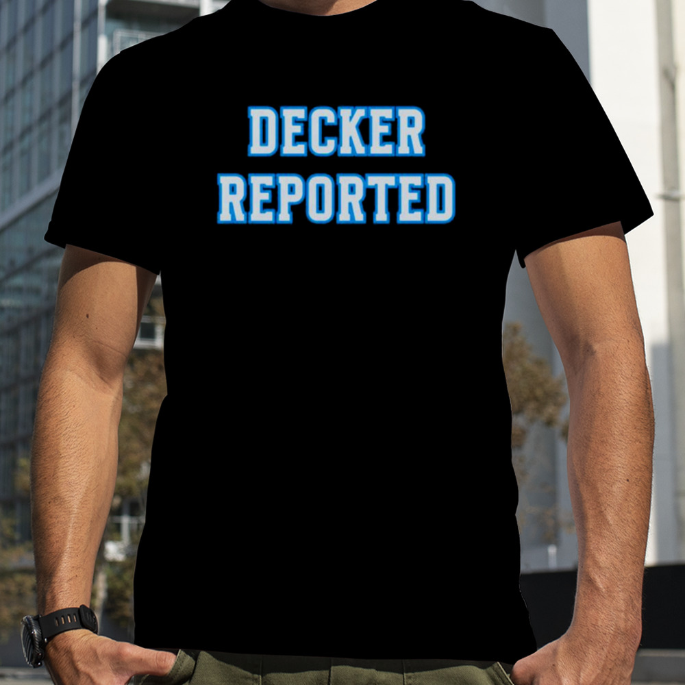 Decker Reported As Eligible Detroit Lions Football shirt