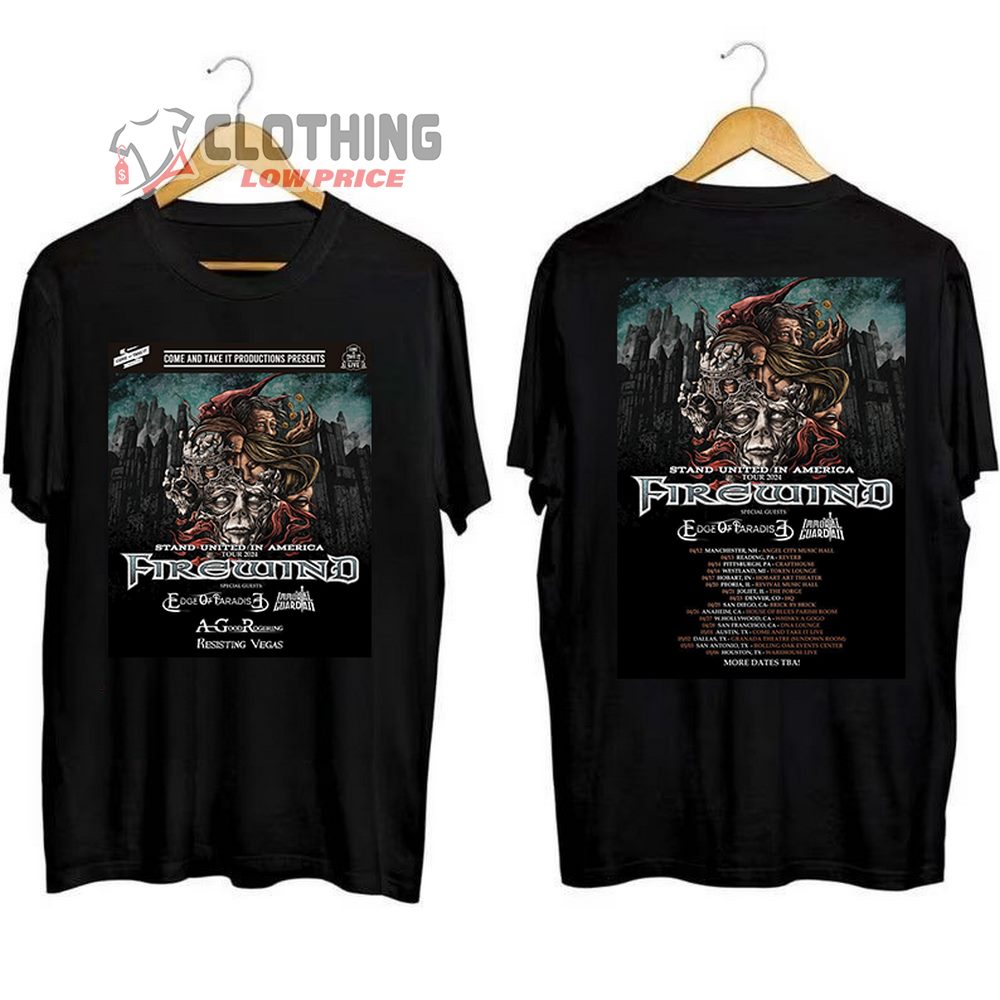 Firewind Band Tour 2024 Merch, Firewind US Tour 2024 Shirt, Firewind New Album Tee, Firewind Tour 2024 Fan Gifts T-Shirt