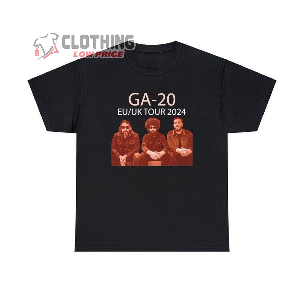 Ga-20 Tour 2024 Merch, Ga-20 Band EU-UK Tour 2024 Shirt, Ga-20 Live Concert 2024 T-Shirt