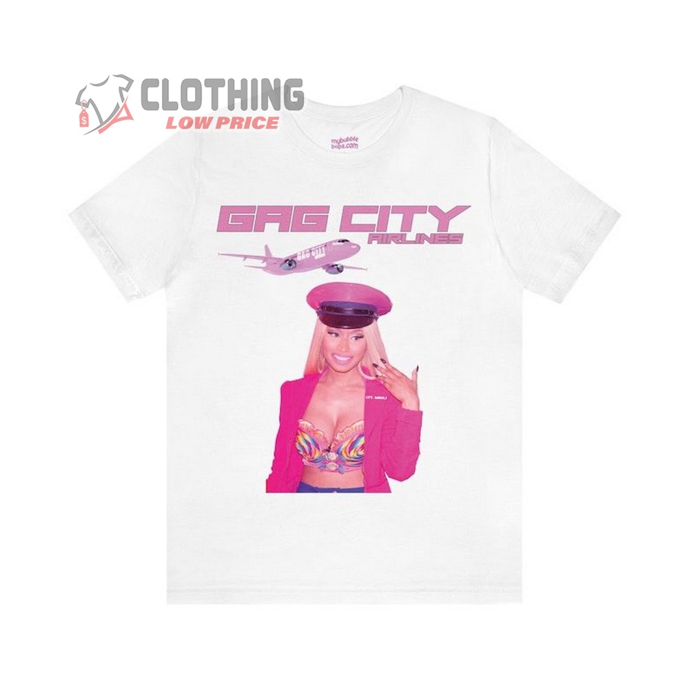 Gag City Airlines Shirt, Nicki Minaj Pink Friday 2 Tour T-Shirt