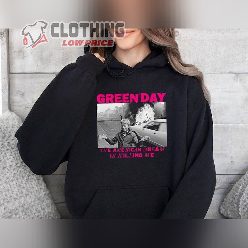 Green Day The American Dream Is Killing Me Hoodie, Green Day Saviors Tour Shirt, Green Day Album Shirt, Green Day Tour Concert Merch