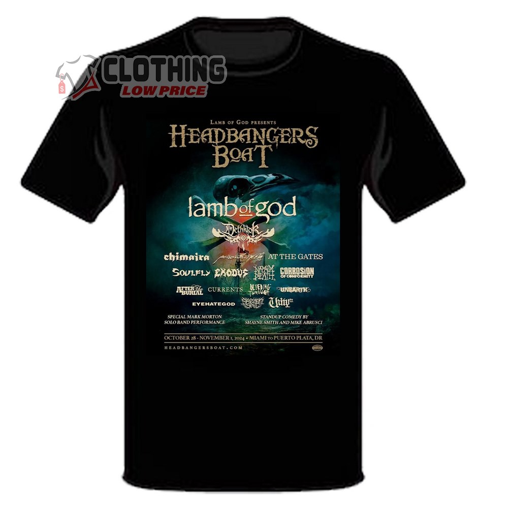 Headbangers Boat Festival 2024 Merch, Lamb Of God Presents Festival