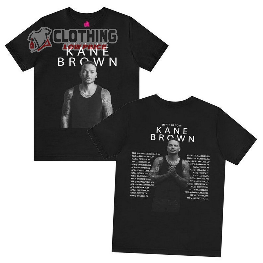 Kane Brown In The Air Tour 2024 Shirt, Kane Brown Merch, Kane Brown Trending Tee, Kane Brown Fan Gift