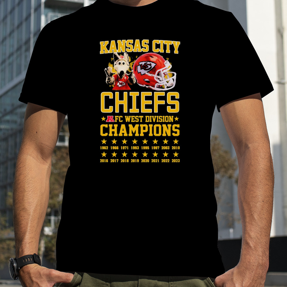 Kansas City Chiefs Mascot AFC West Division Champions shirt