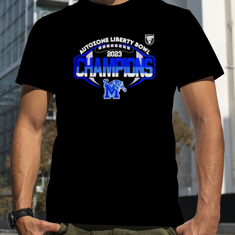 Memphis Football 2023 Autozone Liberty Bowl Champions T-Shirt