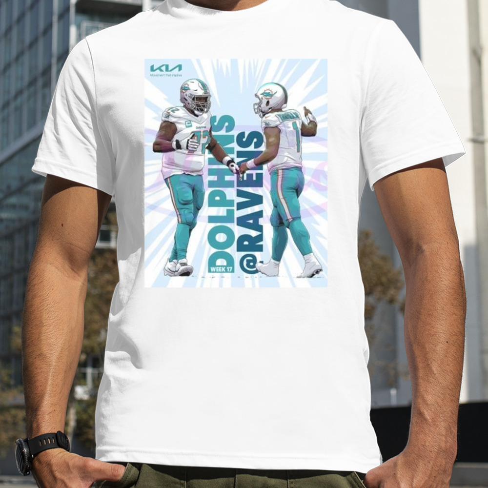 Miami Dolphins and Ravens Week 17 T-Shirt