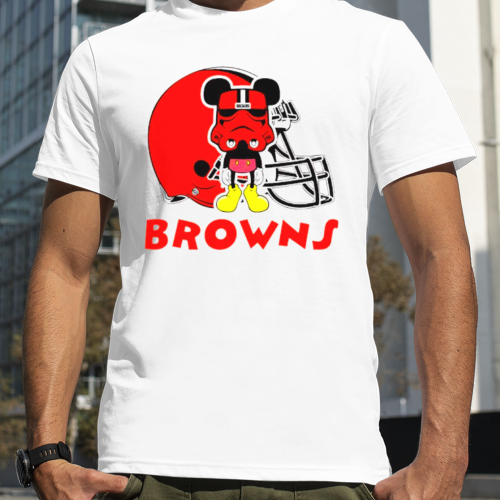 Mickey Mouse Stormtrooper Cleveland Browns Football shirt