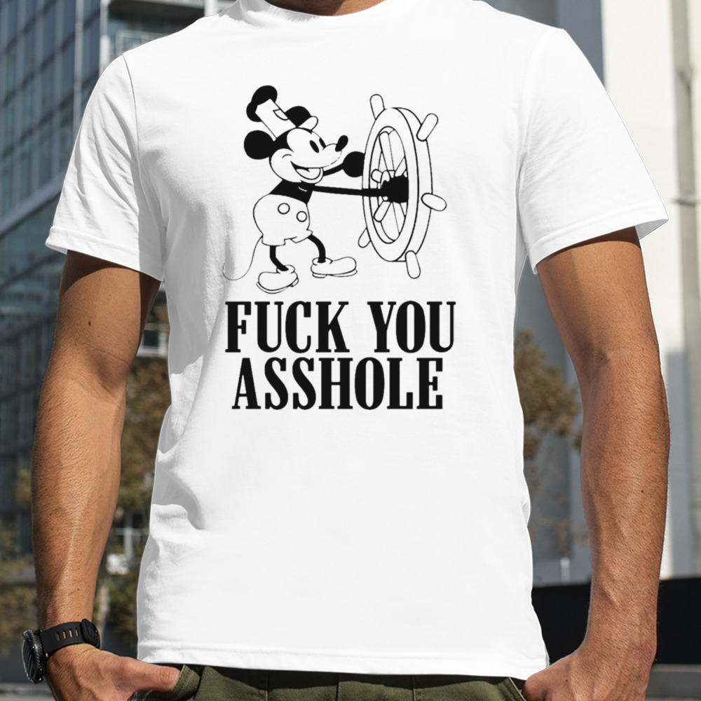 Mickey Mouse fuck you asshole shirt