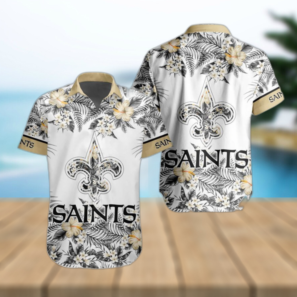 NFL New Orleans Saints Hawaiian Shirt Special Floral Tropical Team Spirit - Limotees