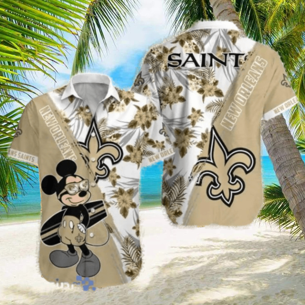 NFL New Orleans Saints Tropical Aloha Hawaiian Shirts Gift For Men And Women - Limotees