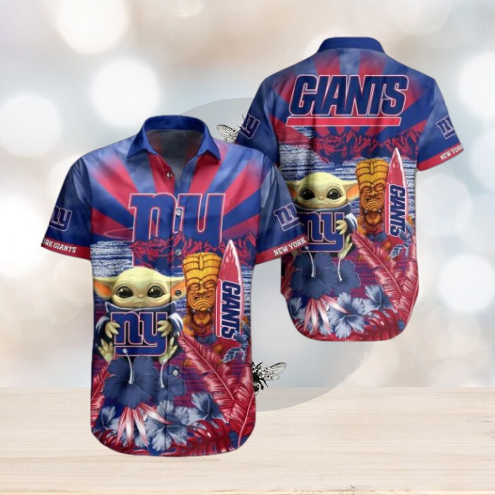 NFL New York Giants Baby Yoda Hawaiian Shirt - Limotees