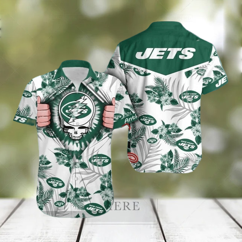 NFL New York Jets Grateful Dead Hawaiian Shirt Trendy Summer Gift - Limotees