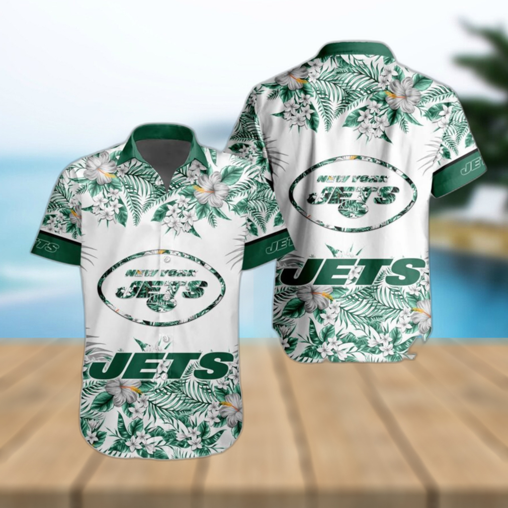 NFL New York Jets Hawaiian Shirt Special Floral Tropical Team Spirit - Limotees