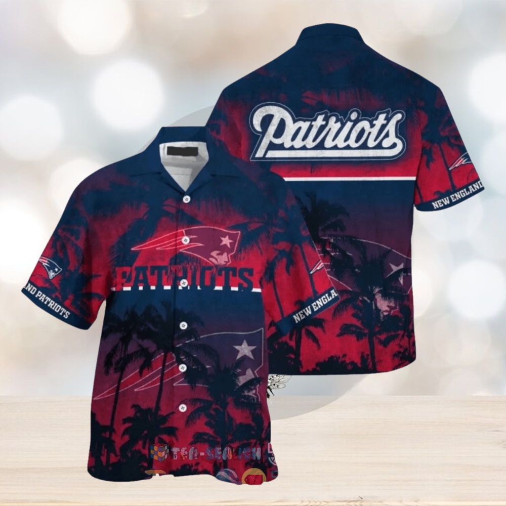 NFL Palm Tree Patriots Hawaiian Shirt - Limotees