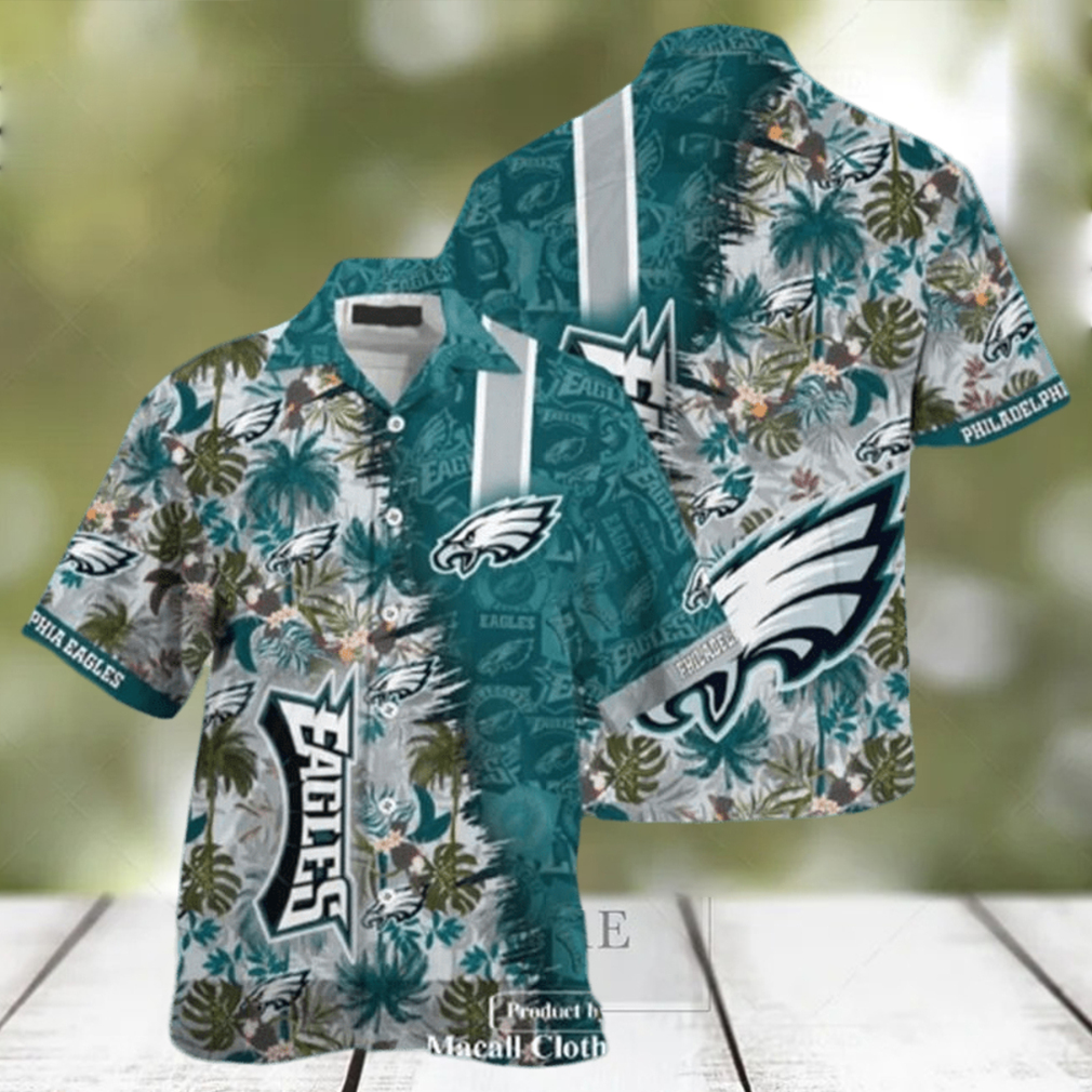 NFL Philadelphia Eagles Hawaiian Shirt Beach Gift For Dad Yl1iS801R - Limotees