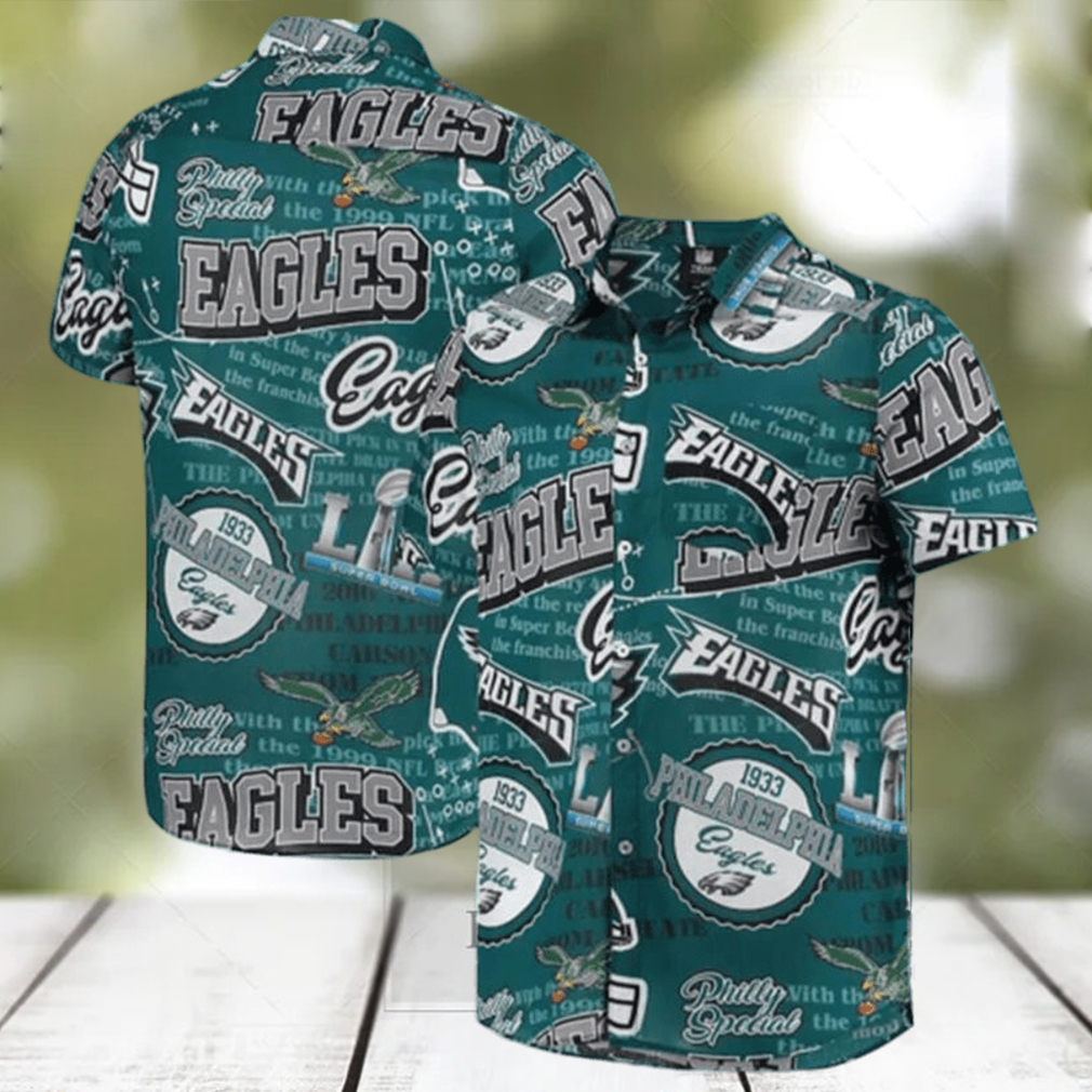 NFL Philadelphia Eagles Hawaiian Shirt Practical Beach Gift - Limotees