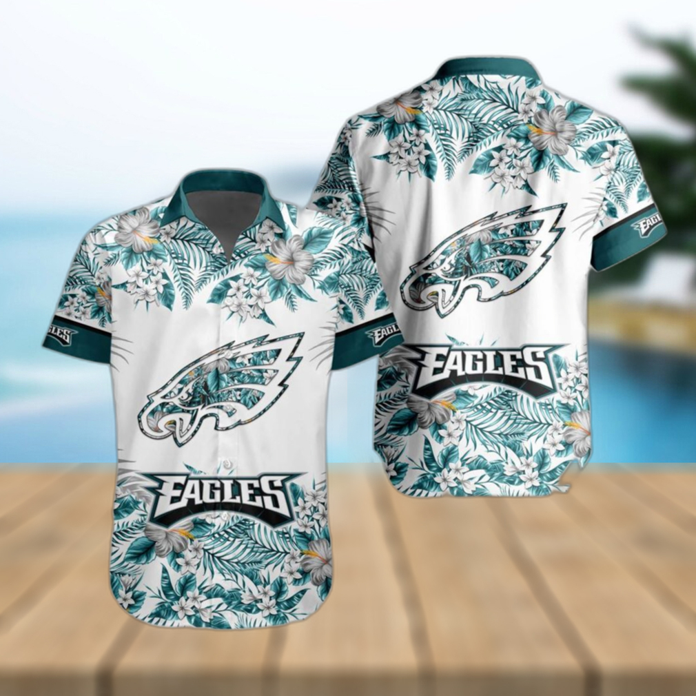 NFL Philadelphia Eagles Hawaiian Shirt Special Floral Tropical Team Spirit - Limotees